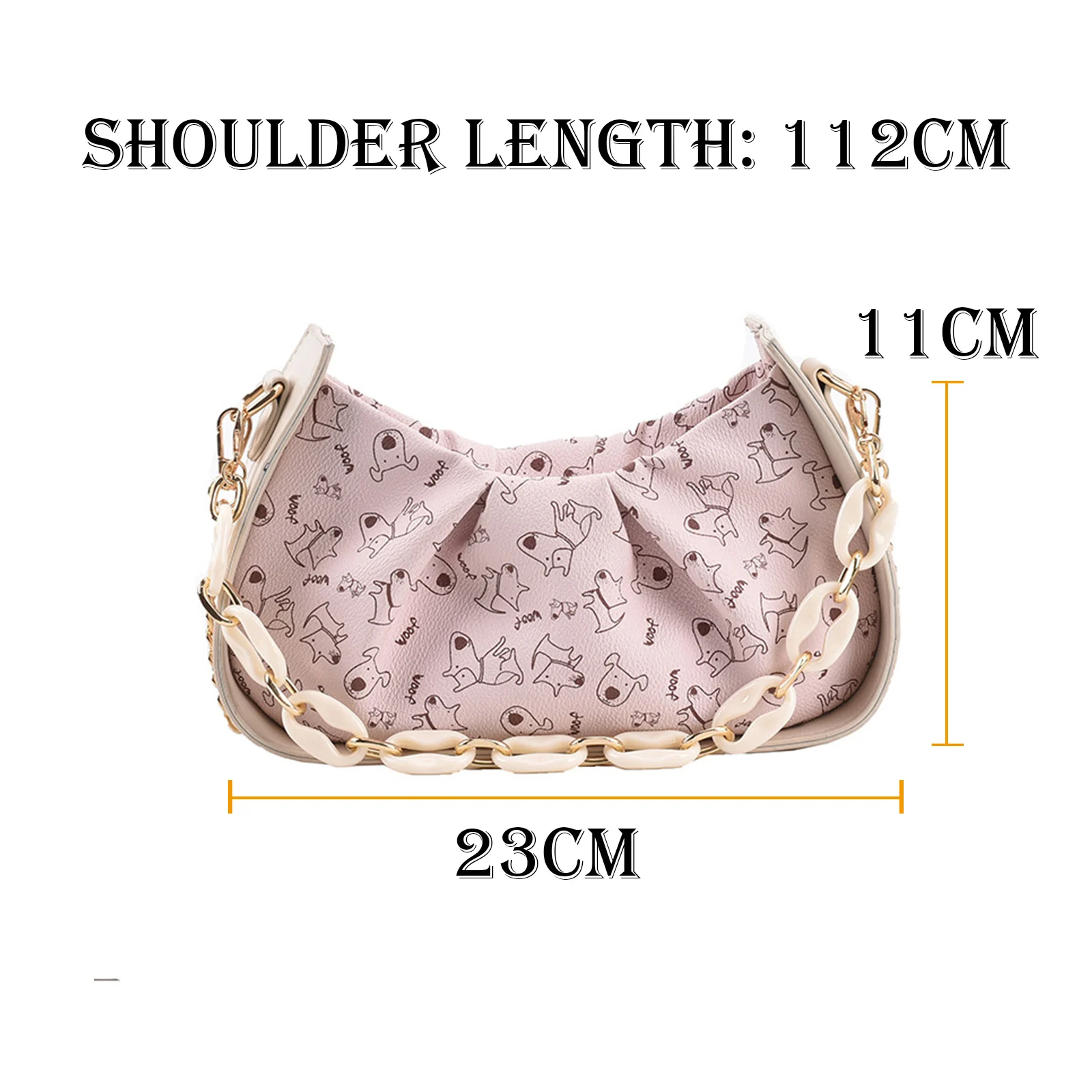 

Top Handle Bag Women Retro Handbag Cute Cartoon Patten PU Leather Shoulder Top Handle Female Subaxillary Bags WB4309