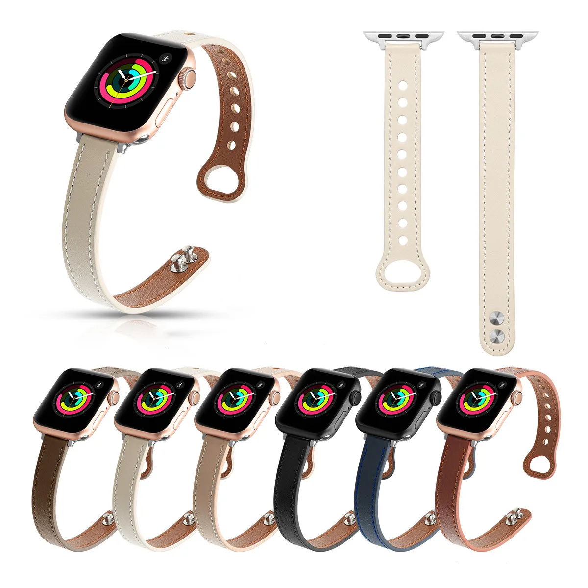 

Correa Apple Watch SE6 Band 40mm 44mm Double Buckle Belt Strap SoloLoop Bracelet Watchband Sports iWatch 5 4 3 Series 38MM 42MM