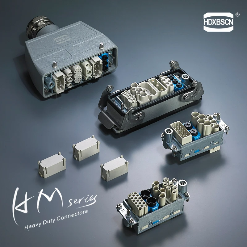 Промышленный прямоугольный тяжелый разъем HDC HM гибкий и комбинированный серии