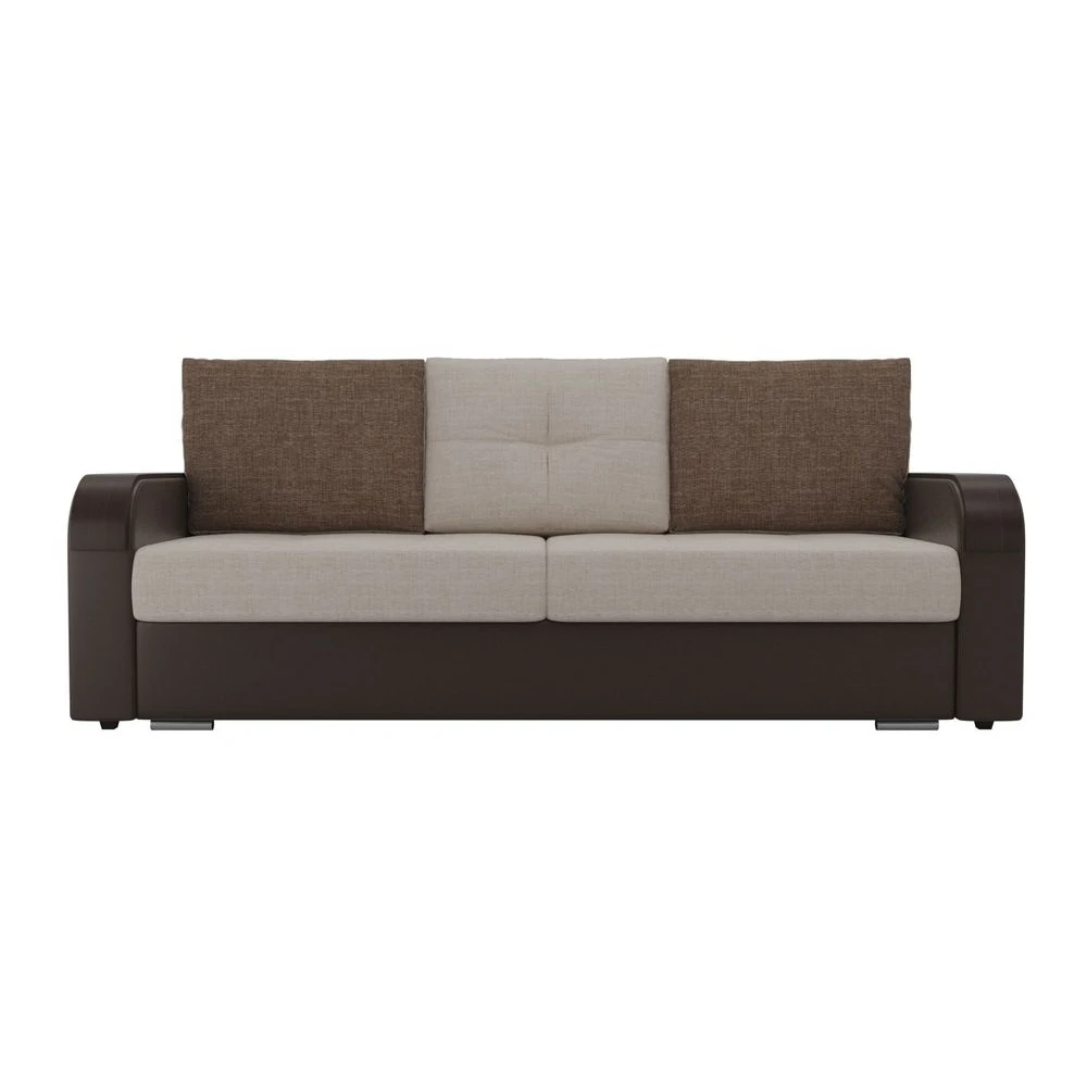 Прямой диван Лига Диванов Мейсон рогожка экокожа |