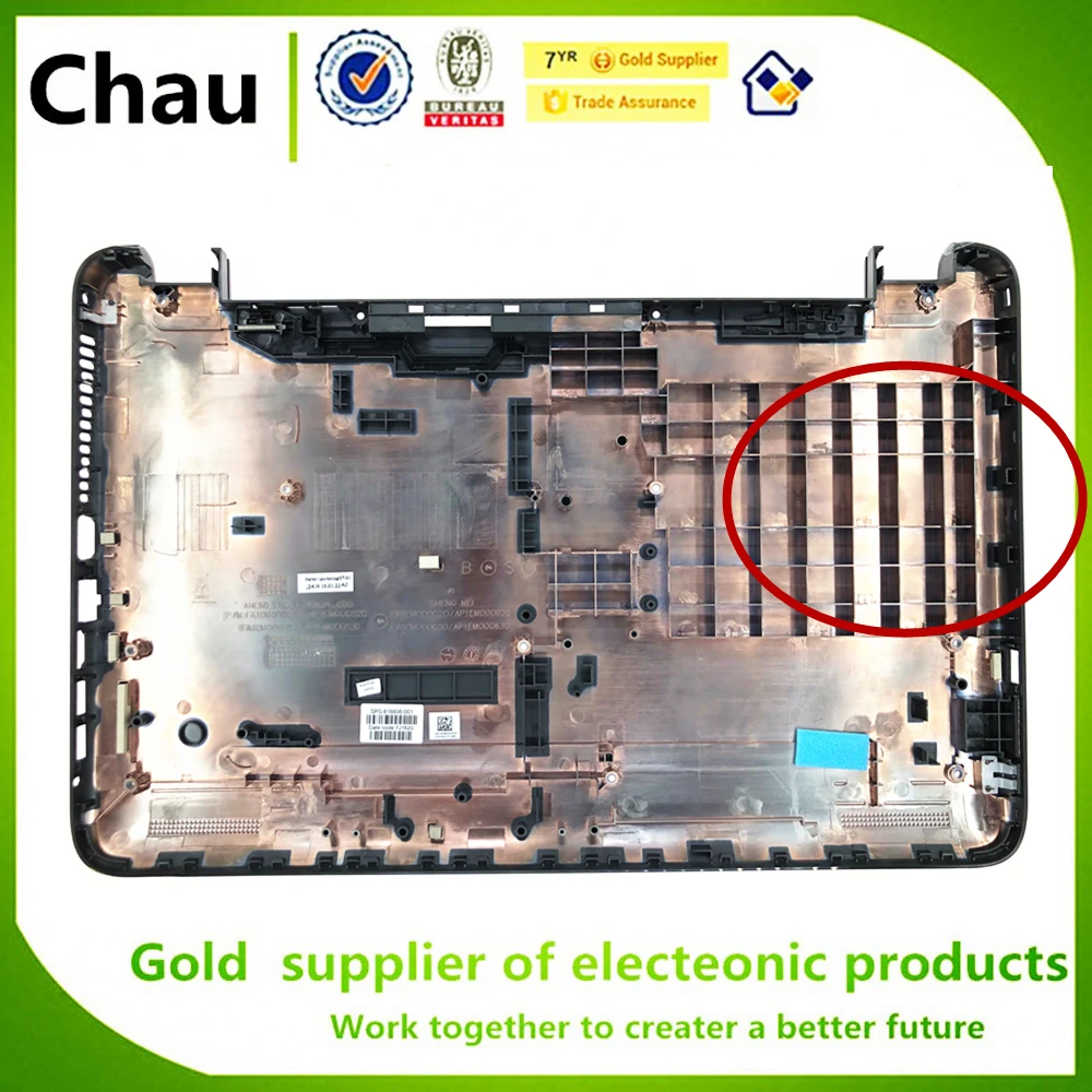 chau new replacement parts for hp 15 ac 15 af 250 255 256 g4 15 ac121dx tpn c125 bottom case cover 816606 001 ap1em000530 free global shipping