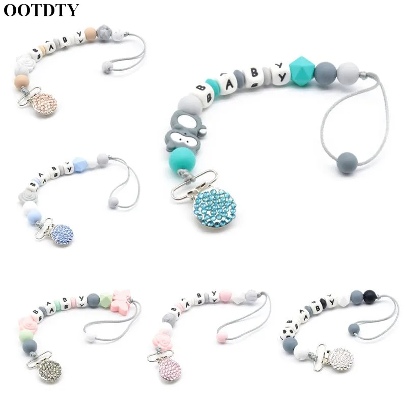 OOTDTY Детские клипсы для соски Новорожденные моллярная цепочка подарок младенцев