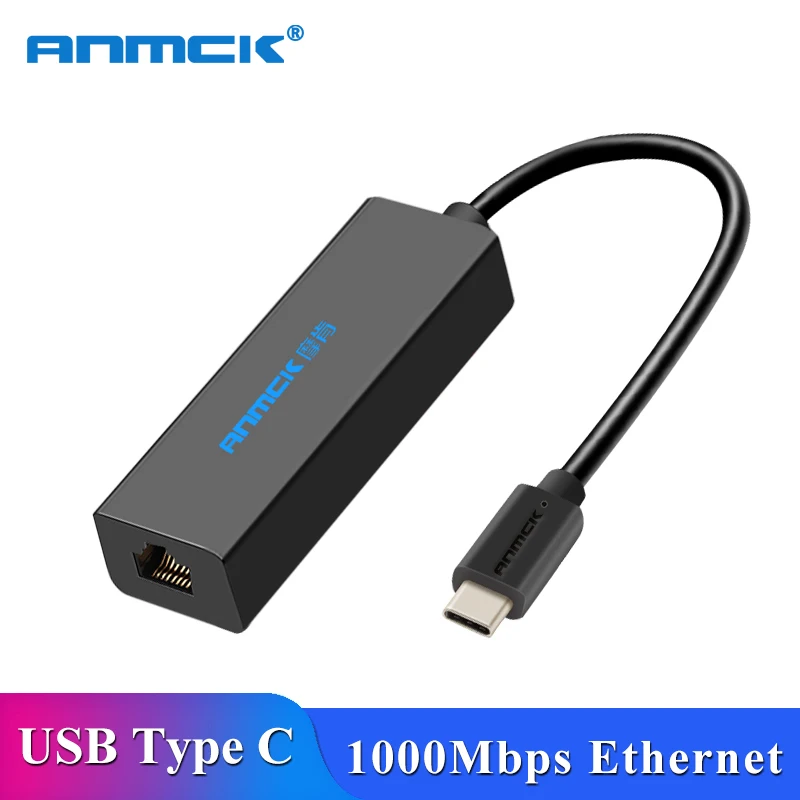 Адаптер Anmck USB C Ethernet гигабитный интернет адаптер для MacBook Pro Air ПК ноутбука Type