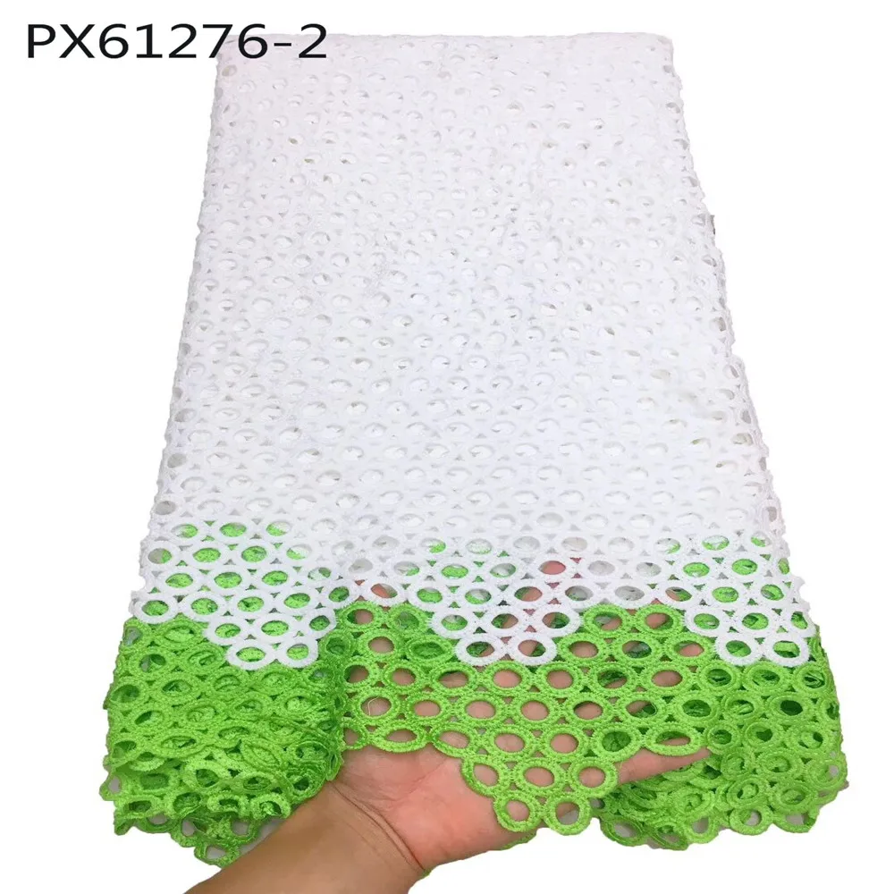 Хорошее качество Африканский нигерийский дизайн вуаль шнур ткань черно-белая