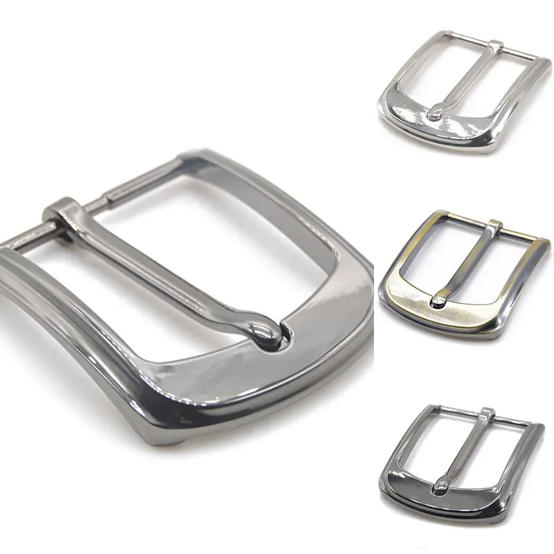 

1pcs 40mm Zinc Alloy Men's Casual Belt Buckle End Bar Heel bar Buckle Single Pin Half Buckle for Leather Craft Jeans Webbing