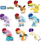 Новинка, оригинальная Аниме Фигурка покебола, набор игрушек для деформации, коробка для домашних животных, экшн-модель Eevee Psyduck, детская игрушка в подарок