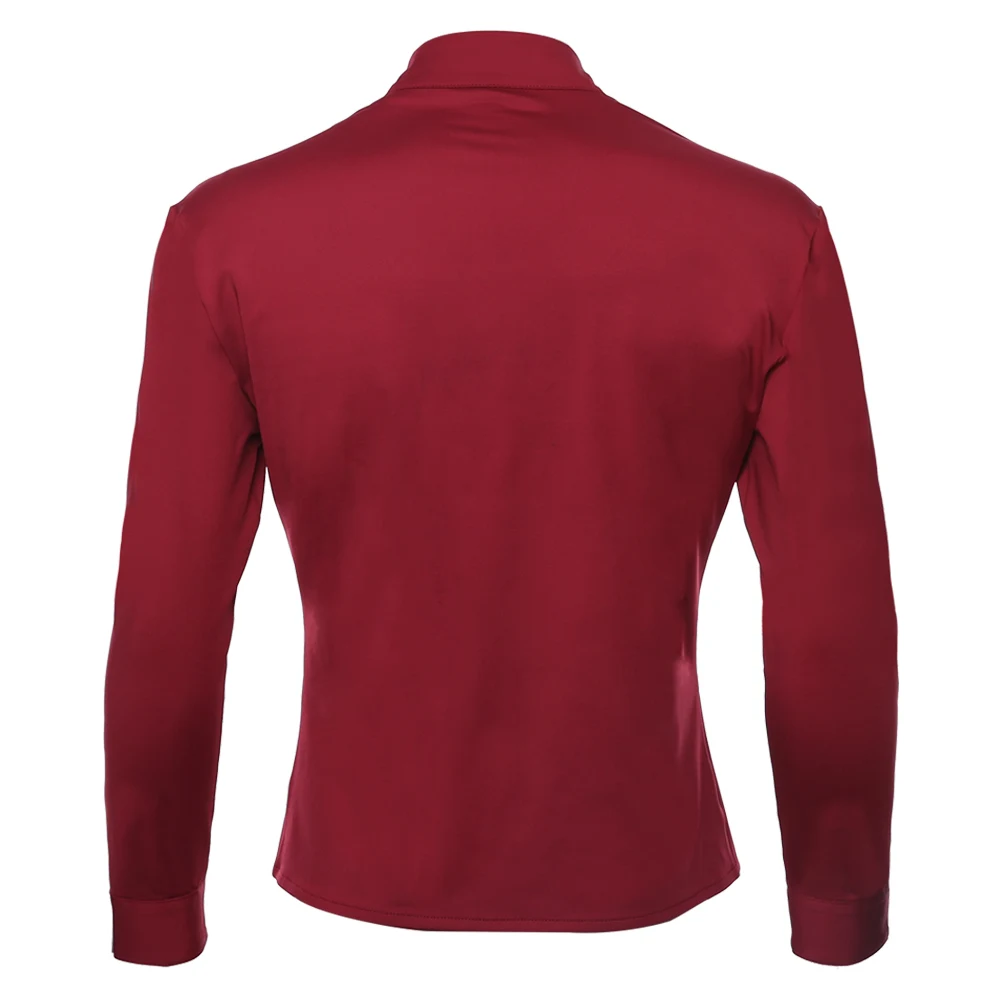 Звезда Косплэй: Встреча Жан люк Picard рубашка Косплэй костюм красный верх школьной