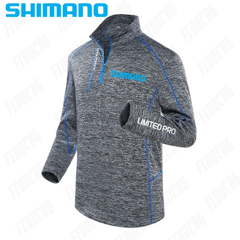 Мужская водонепроницаемая рыболовная рубашка Shimano с длинным рукавом