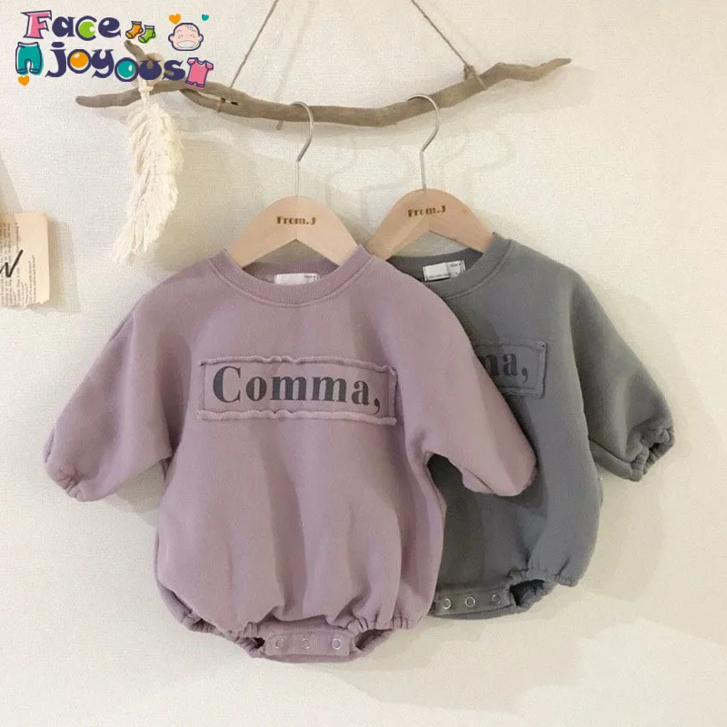 Новые модные детские комбинезоны с буквенным принтом 2020 для новорожденных