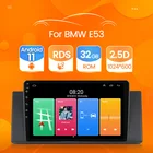 Автомобильный мультимедийный плеер на Android 11, автомагнитола 2 din для BMW 5 Series X5 E53 E39, с сенсорным экраном, приемником, GPS-Навигатором, FM, SWC, типоразмер 2 din