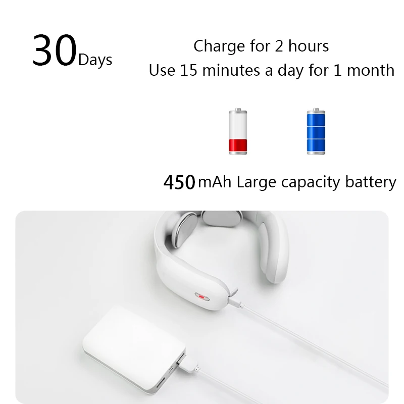 Новый Электрический импульсный массажер для шеи и спины Дальний инфракрасный