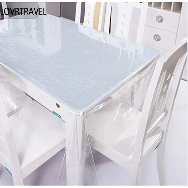 Провисание ПВХ кофе скатерть мягкое стекло скатерти Watherproof пластиковые круглый