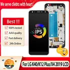 ЖК-дисплей 5,7 дюйма для LG K40, сенсорный экран для LG K12 Plus X4 2019, ЖК-дисплей с рамкой и дигитайзером в сборе, запасные части, бесплатные инструменты