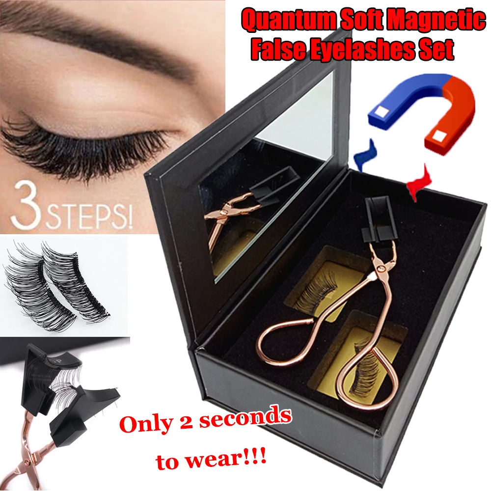 Новый дизайн модные пушистые магнитные бигуди для ресниц с квантовыми мягкими