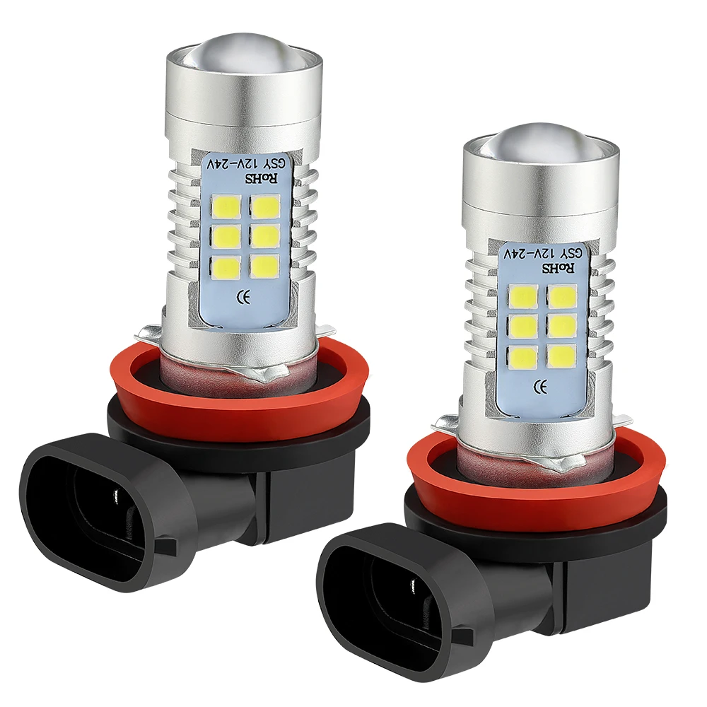 Пара H11 CREE COB светодиодный 6000K Ультра белые супер яркие противотумансветильник