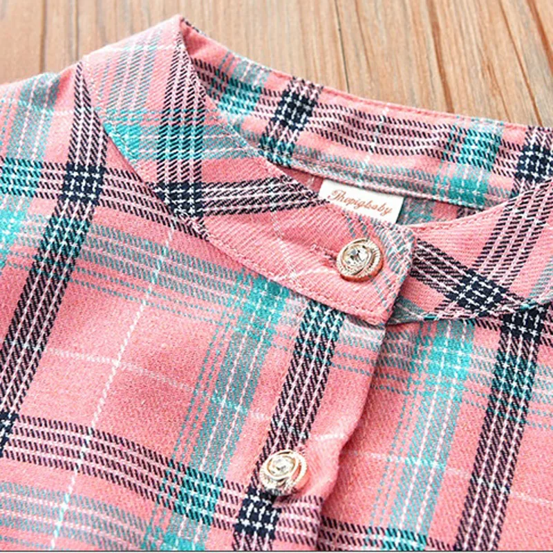 Платье для девочек повседневное клетчатое платье 4 6 8 10 12 | Детская одежда и обувь
