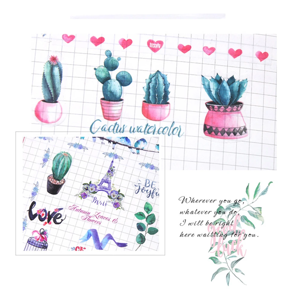 6 шт./компл. небольшой свежий ручной учётной записи наклейки на стену Европейский