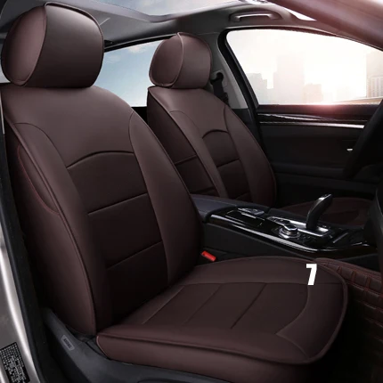 coffee for 7 seat CARTAILOR чехол для автокресла из натуральной кожи и аксессуары для Land Rover Discovery, спортивные чехлы для сидений автомобилей, защита сидений, полный комплект - Название цвета: coffee for 7 seat