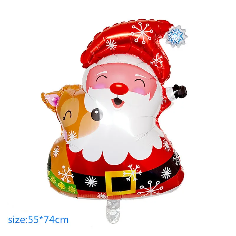 1 шт. рождественские украшения для дома фольга Санта Клауса воздушные шары