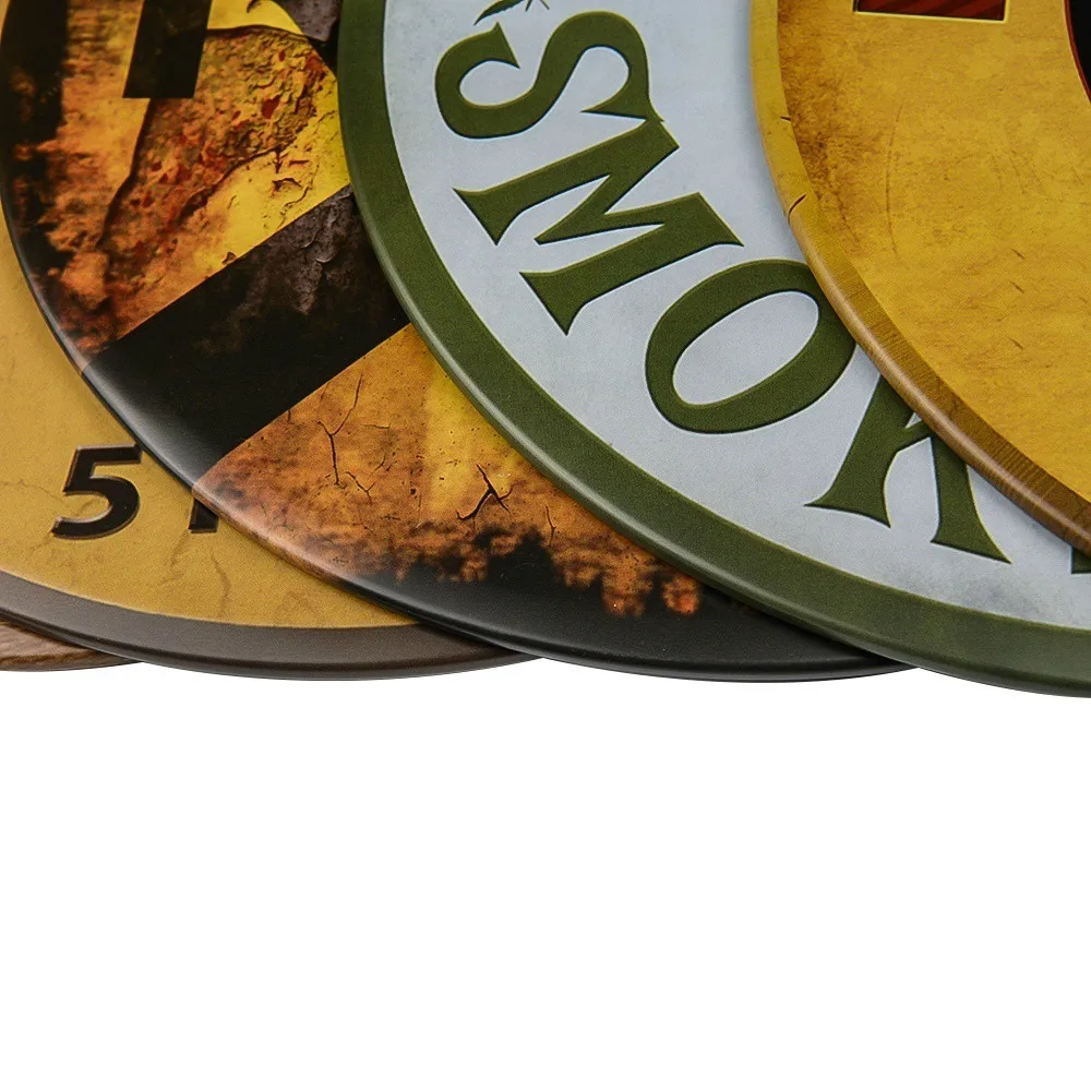 

No One Touch My Tools Retro Rustic Novelty Metal Circular Sign