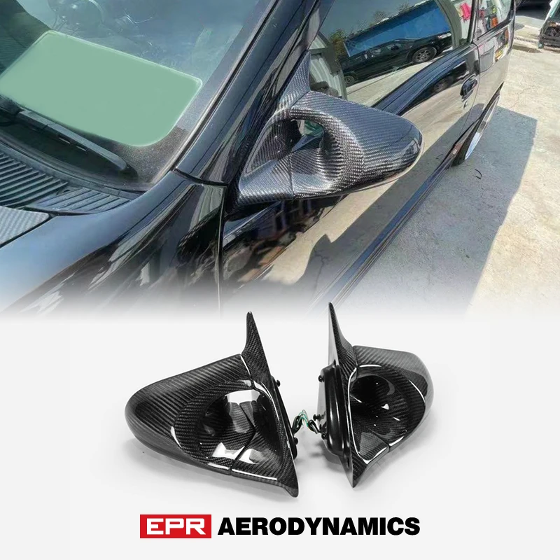 

For 96-99 Glanza Startlet EP91 Carbon Fiber Ganador Tuning Aero View Mirror Repalcement Bodt Kit (Right Hand Drive Vehicle)