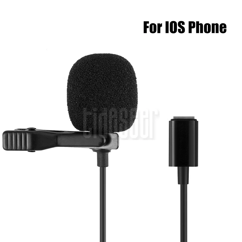 저렴한 미니 클립 온 라발리에 마이크 라펠 콘덴서 마이크, 아이폰 안드로이드 스마트폰 카메라 PC 노트북용 유선 마이크
