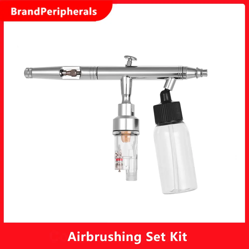 Портативный Аэрограф для макияжа с присоской набор двойным действием высокая