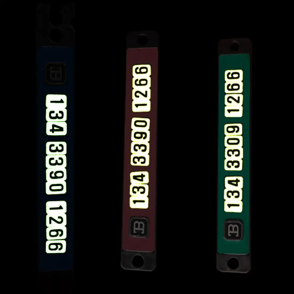 

Car Temporary Parking Card Phone Number Card Plate Telephone Number Car Park Stop Automobile Accessories Car-styling 140*20mm