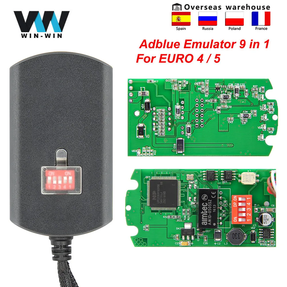 Эмулятор Adblue 9 в 1 с полным чипом эмулятор для EURO 4 / 5 грузовиков Volvo/DAF Scania - купить