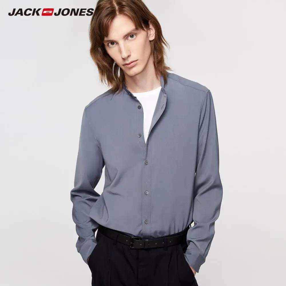 

JackJones Straight Fit Fashion Business Casual Men's Shirt Long-sleeved Comfortable Male Shirt Menswear| 219305534