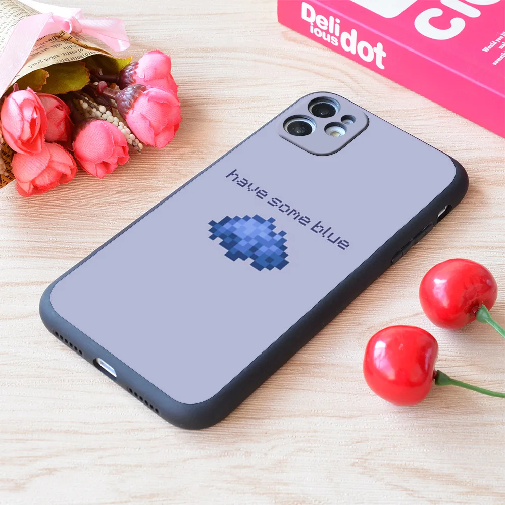 

For iPhone Have Some Blue Print Soft Matt Apple Case