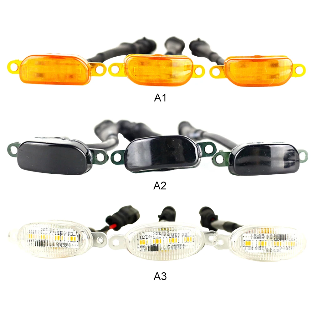 

3pcs Smoked Lens Xenon Full LED Front Grille Running Lights For F150 Raptor Tundra Tacoma High Quality And Durable