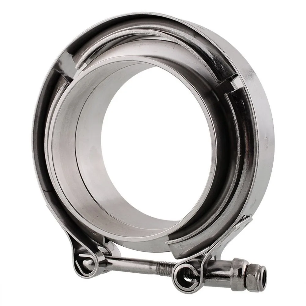 

2/2.5/3 Inch V-Band Clamp Flange Kit Turbo Downpipe Wastegate V-band Turbo Exhaust Pipes Car Accessories High Quality Dropship