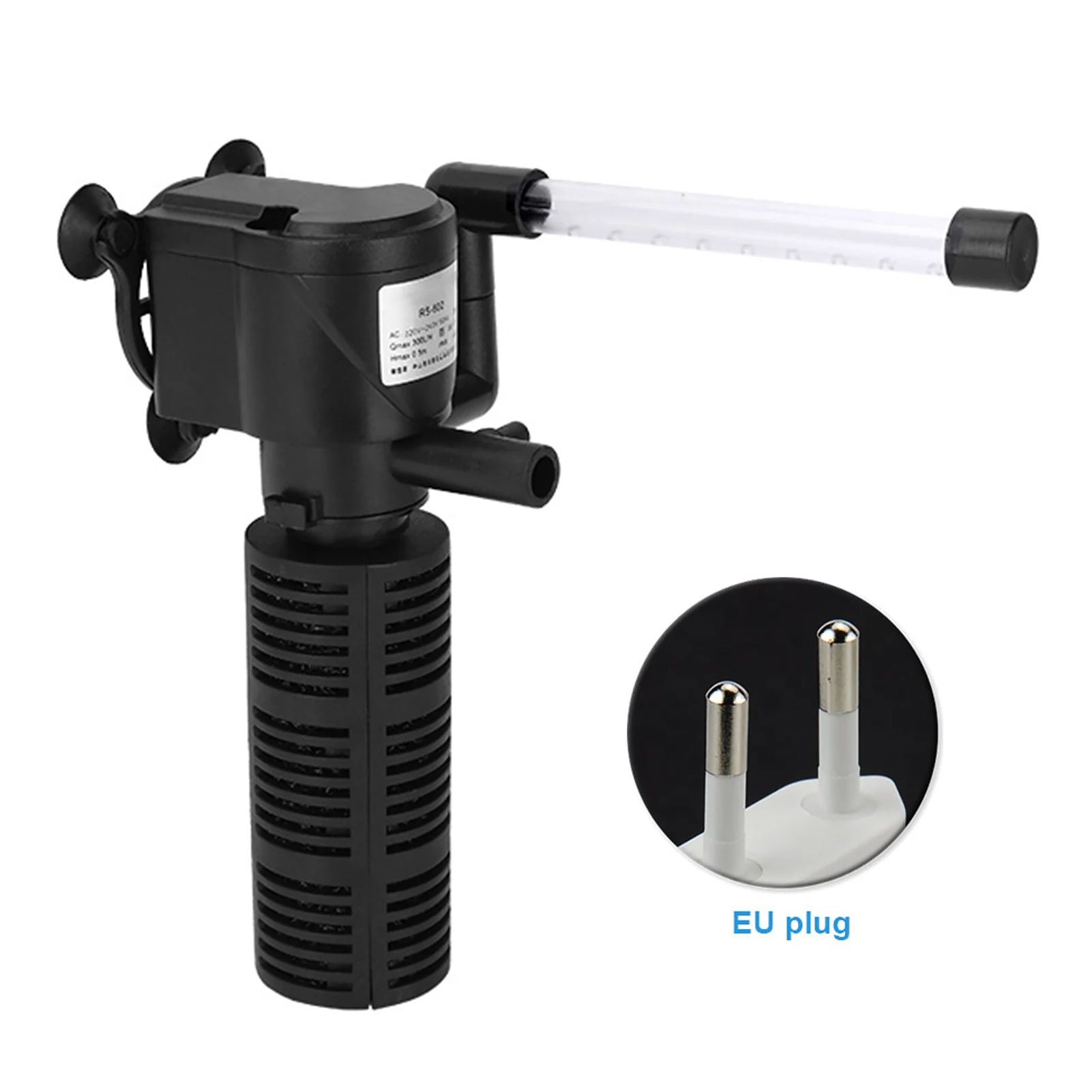 3 In 1 Internal Filter Full Submersible Powerhead Underwater Aeration Pet Supplies Water Circulation Aquarium Air Pump Plastic | Дом и сад