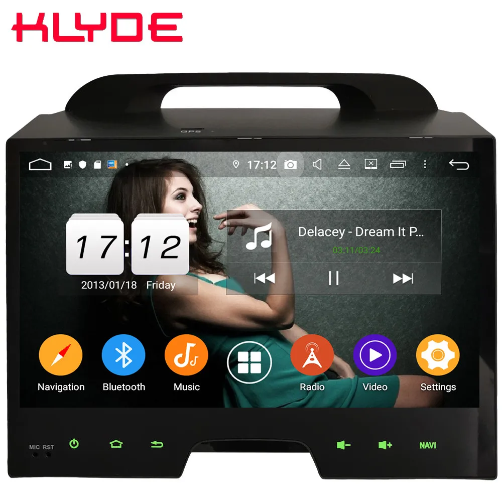 Klyde 10," ips 4G Android 9 Восьмиядерный 4 Гб ОЗУ 64 Гб ПЗУ DSP BT автомобильный DVD мультимедийный плеер стерео для Kia Sportage 3 4 R 2010
