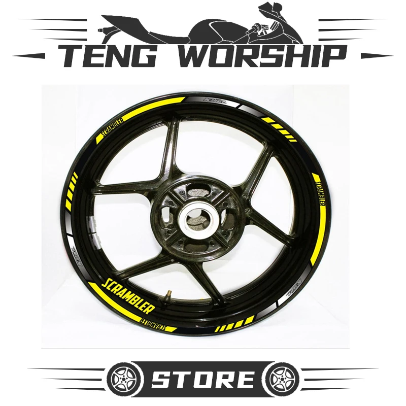 Светоотражающие Водонепроницаемые наклейки на колеса мотоцикла Ducati