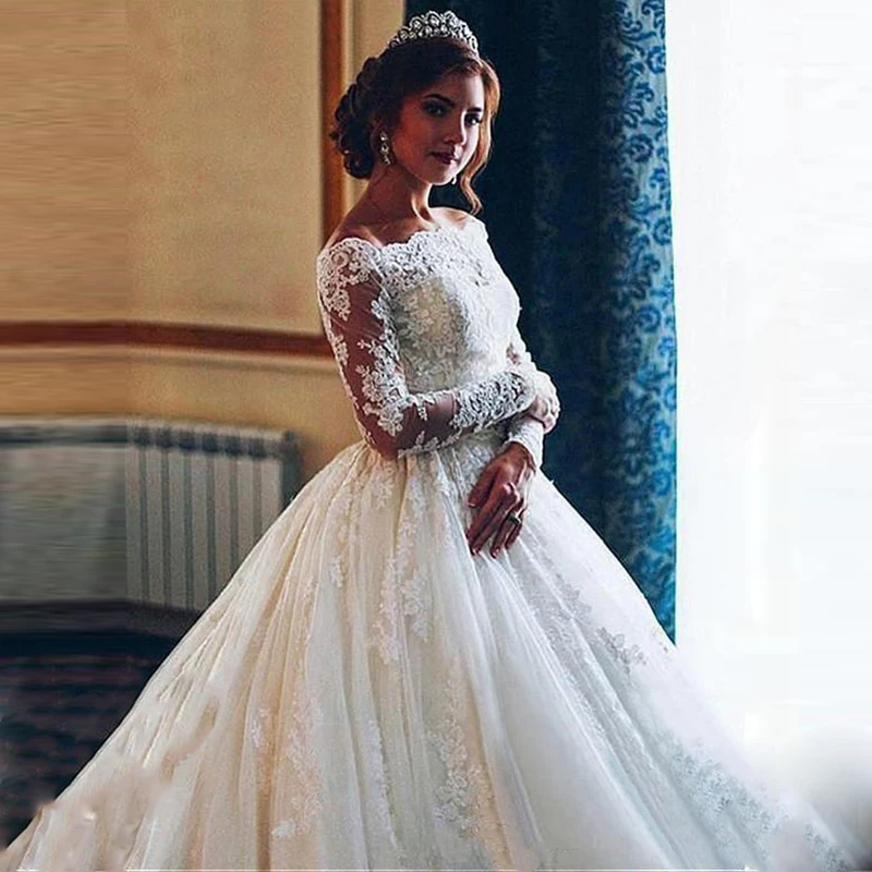 SHJ313 Vestidos De Novia, длинные рукава, кружевные свадебные платья,, Alibaba, на заказ, винтажные, для невесты, новая мода, Robe De Mariee