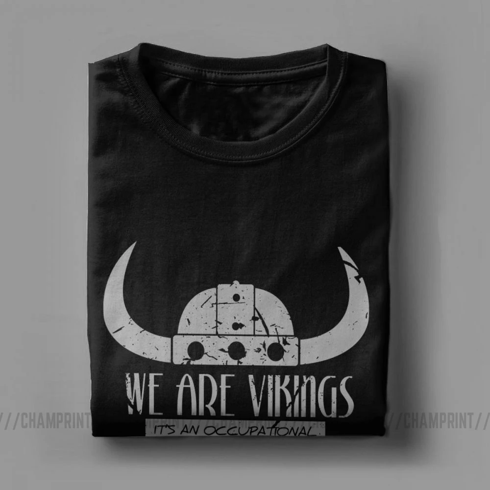 Мужские футболки с рисунком We Are Vikings Hiccup забавная футболка из чистого хлопка