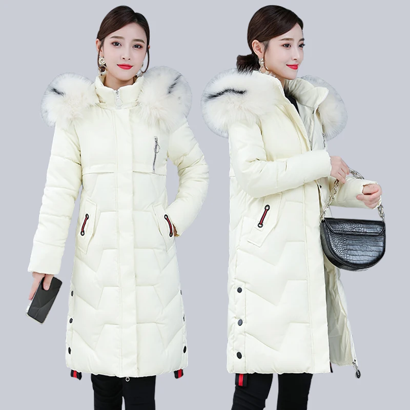 Зимние парки 2019 новые женские пальто куртки с капюшоном меховым воротником