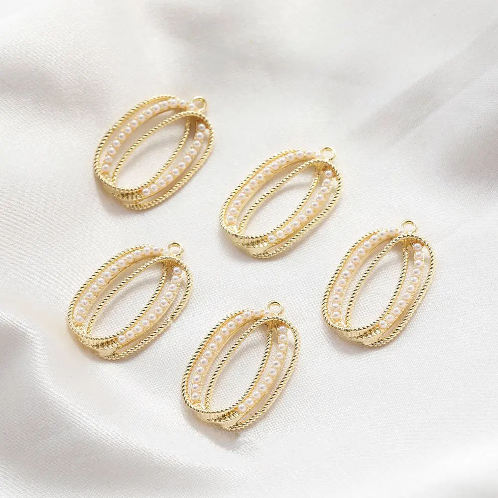 Овальные жемчужные подвески-шармы для изготовления ювелирных изделий