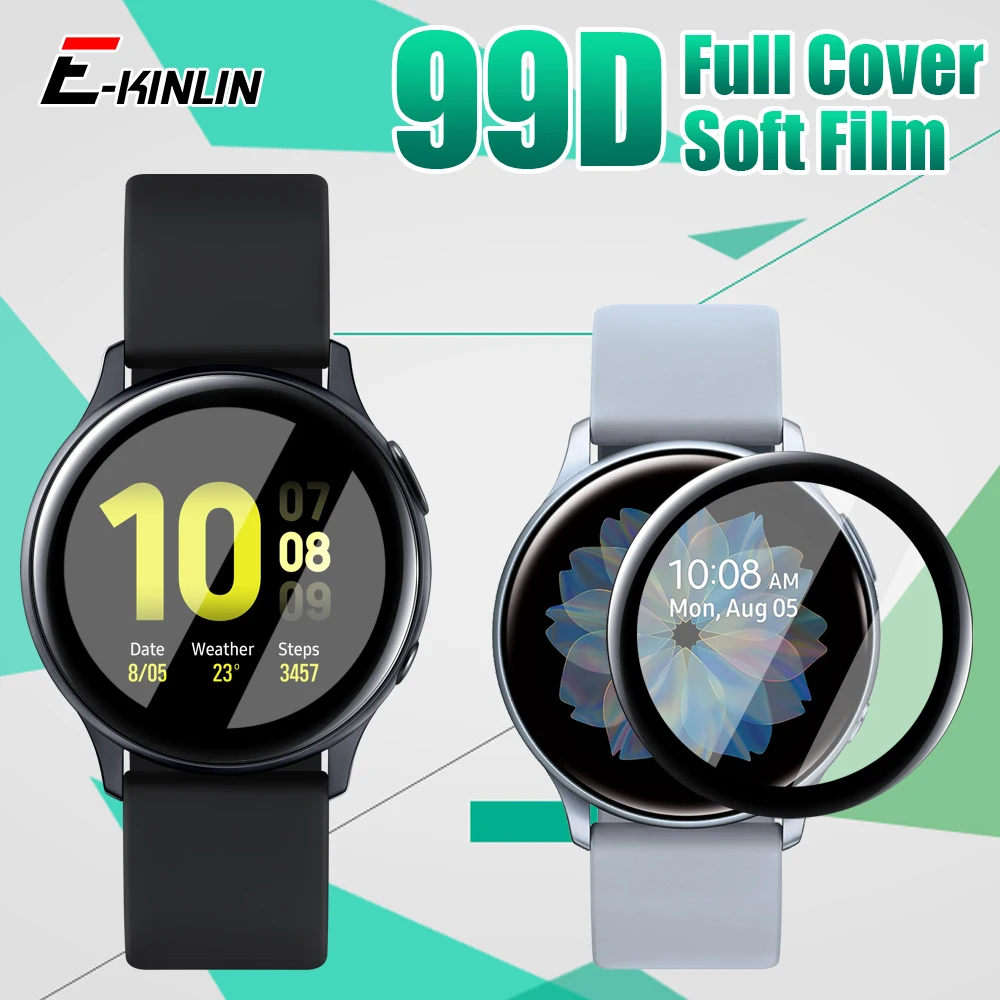 

Изогнутая мягкая защитная пленка 99D для Samsung Galaxy Watch 4 Active 2 44 мм 40 мм, полная защита экрана, не стекло