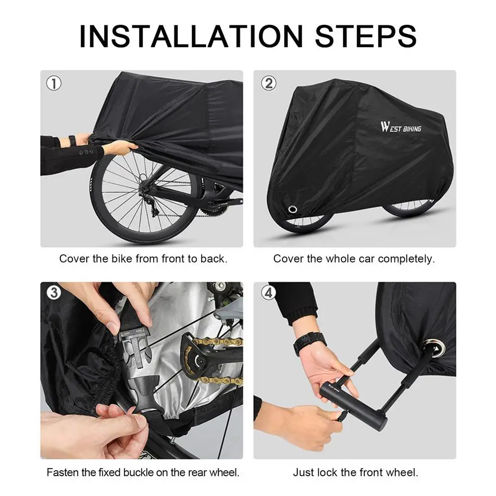 

Motorcycle Cover Universal Outdoor Uv Protector All Season Waterproof Bike Rain Dustproof Motor Scooter Cover