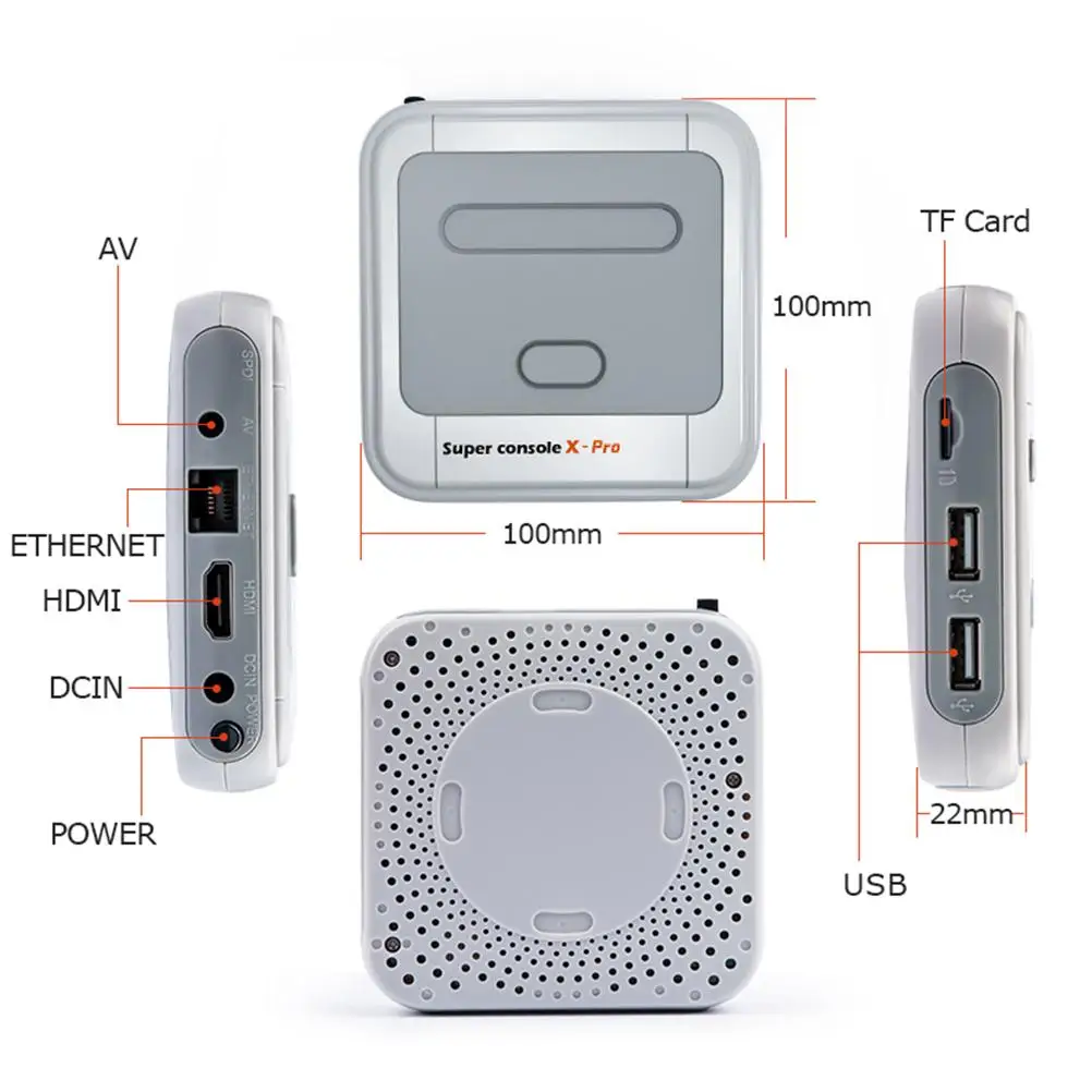 

Wireless Console 4K HD Super Console X Pro 50+ Emulator 50000+ Games Retro Mini TV Box Video Game Player For PS1/N64/DC