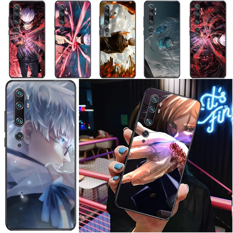 

Jujutsu Kaisen Satoru Gojo Yuji Itadori Fushiguro Megumi Sukuna Phone Case For Xiaomi CC9 Pro CC9e Soft TPU Coque Back Cover