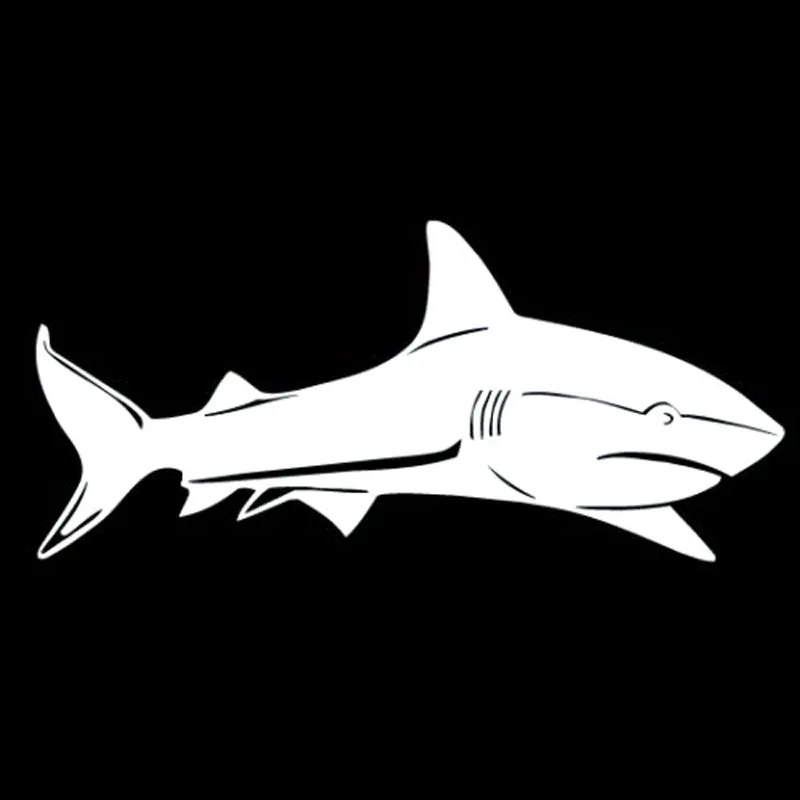 Забавная Автомобильная наклейка Volkrays аксессуары для морской акулы рыбы