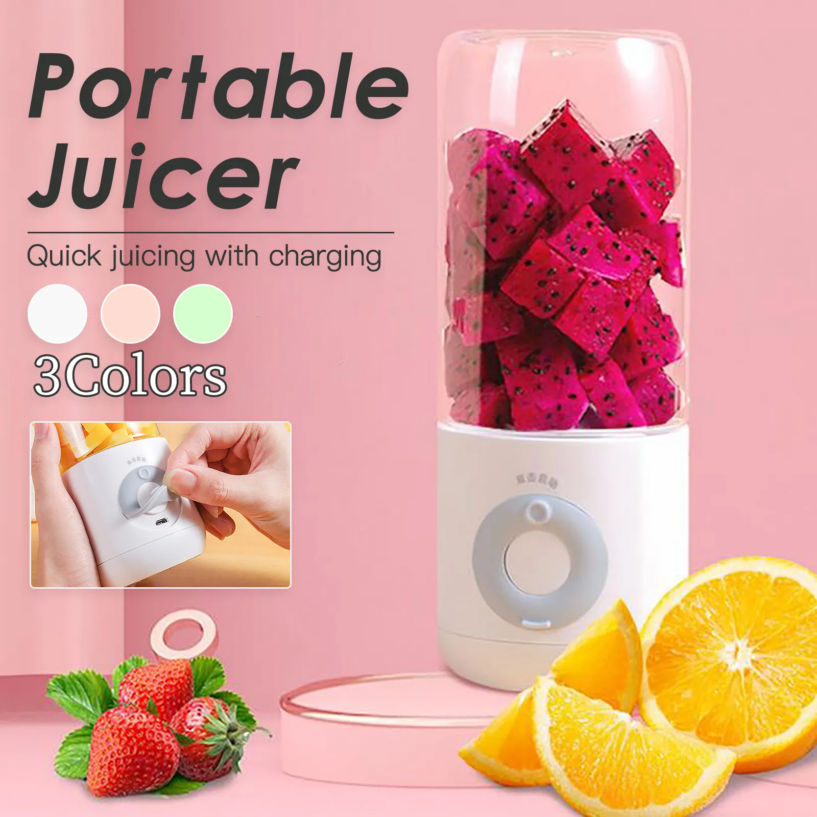 

Usb Electric Mixer Fruit Smoothie Blender Mini Portable Juicer Orange For Machine Personal Food Processor Maker Juice Extractor