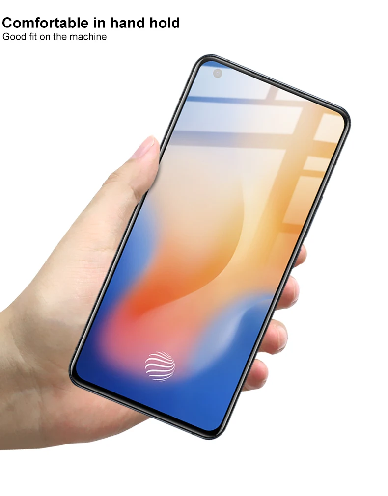 

Imak Pro+ Sensitive Touch Full Coverage Glass for vivo X50 5G / Y70s 5G Tempered Glass by Full AB Glue Adsorb