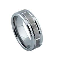 cool 8mm mens alliances 100 tungsten carbide ring wedding bands finger comfort fit male jewelry size 6 13 dropshipping