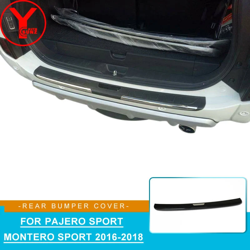 ABS Автомобильный задний бампер протектор наклейки для mitsubishi pajero sport montero 2016 2017 2018