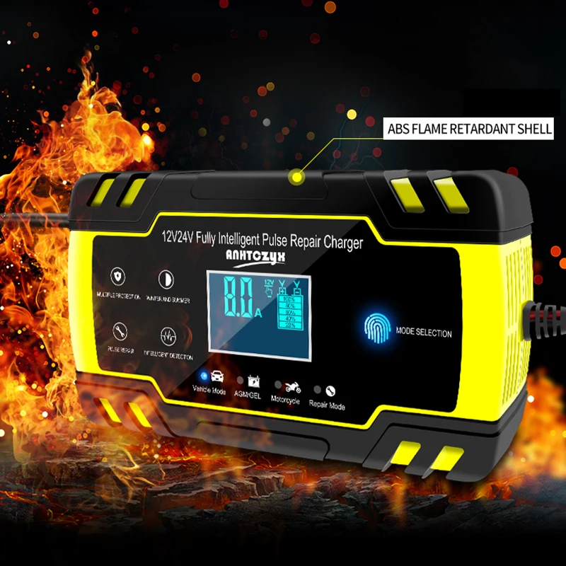 8A полный автоматический автомобильный Батарея Зарядное устройство Мощность